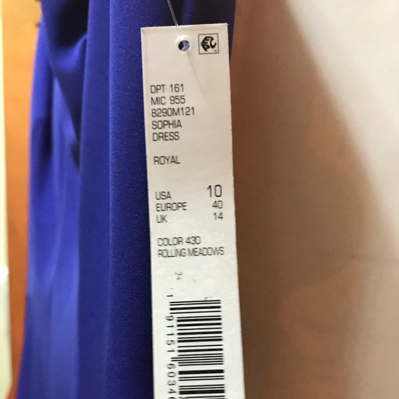 Antonio Melani Dressy royal blue cocktail dress - Picture 3 of 7